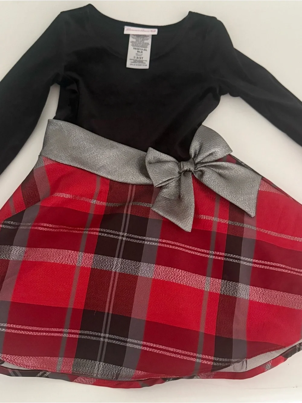 Bonnie Jean Black Toddler Dress - 3/3T